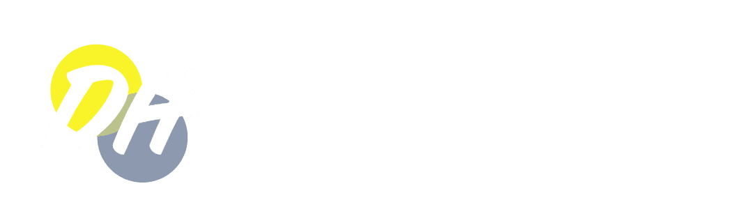 DroppedHub Logo White on transparent background